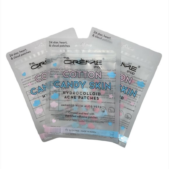 NEW The Creme Shop, Cotton Candy Skin HydroColloid Acne Patches, 72 Patches, NWB - Picture 1 of 6